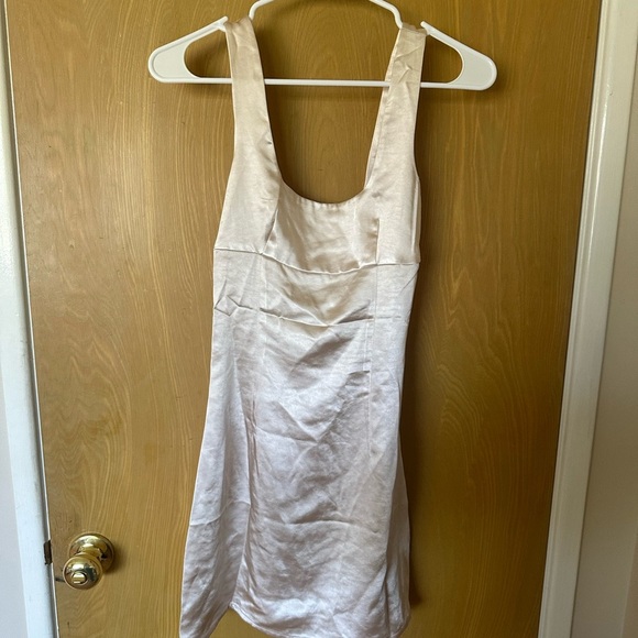 Princess Polly Cobie Mini Dress Champagne - Picture 3 of 5